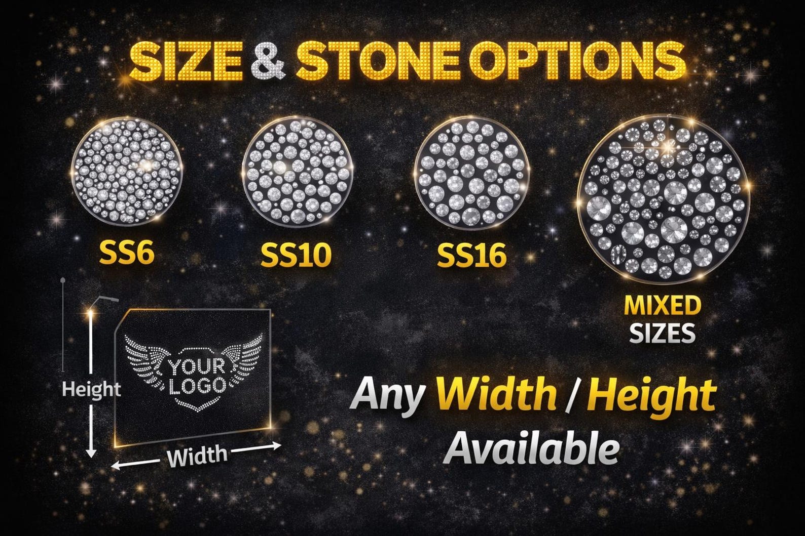 Aa Rhinestone Svg Custom Rhinestone Template SVG | SS6-SS20 Logo Cut File Free Commercial ...