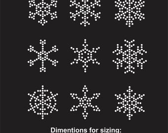 Sjabloonset sneeuwvloksteentjes – 9 winterontwerpen (digitale download)