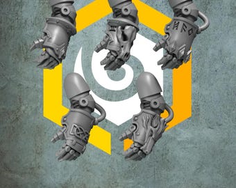 Primal Hounds - power fists #2 - GreyTide Studio - Wolfes / Space Warriors / Bitz / Tabletop / Wargaming / Grimdark