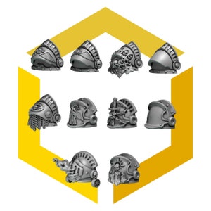 Eternal Pilgrims Termi pack - shoulderpads - Space Warriors / Bitz / Tabletop / Wargaming / Grimdark