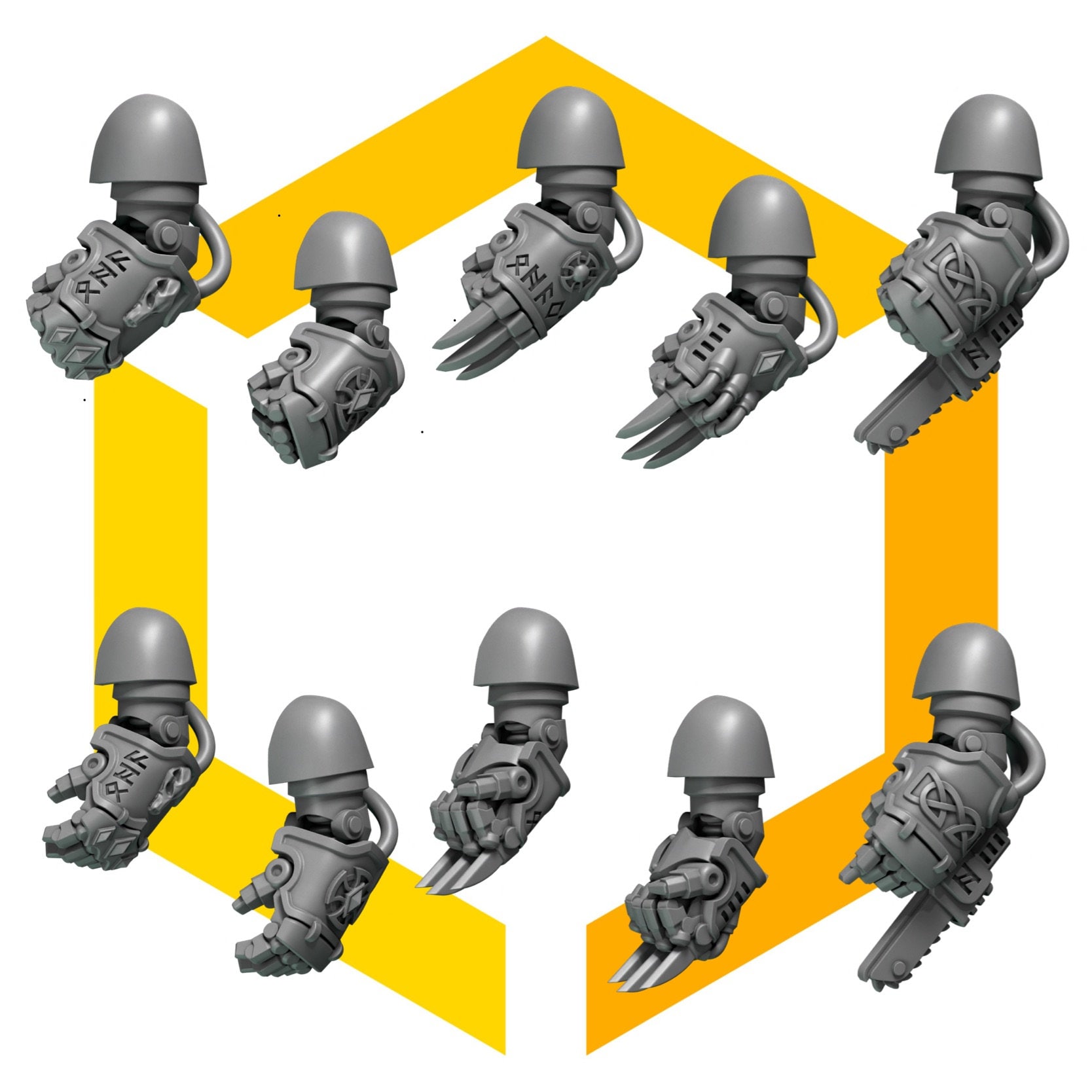 Primal Hounds - Big Fists - GreyTide Studio - Wolfes / Space Warriors / Bitz / Tabletop / Wargaming / Grimdark