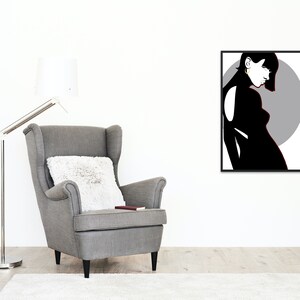 Modern art| line art| digital art| wall art