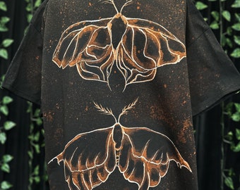 Butterfly art, bleach art, bleach butterfly, T-shirt