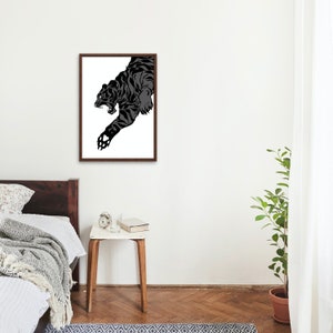 Tiger Kunst | einfache Kunst | Tierkunst | modernen Raumdekor