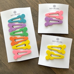 Pastel Magical Mouse Snap Clips – Disney Hair Accessories