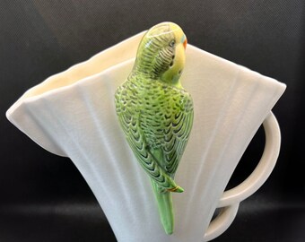 Vintage Sylvac Falconware Budgerigar vase/jug