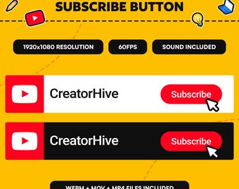 Aangepaste YouTube-abonneeranimatie: kanaaloverlay, onderste derde deel (download pdf-bestand)