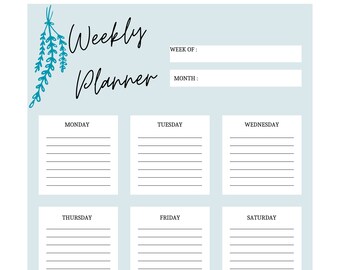 Daily Planner Printable, Printable Planner - Etsy
