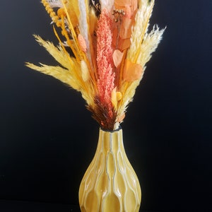 Dried Natural Pampas Bouquet Bundle - Yellow/Orange