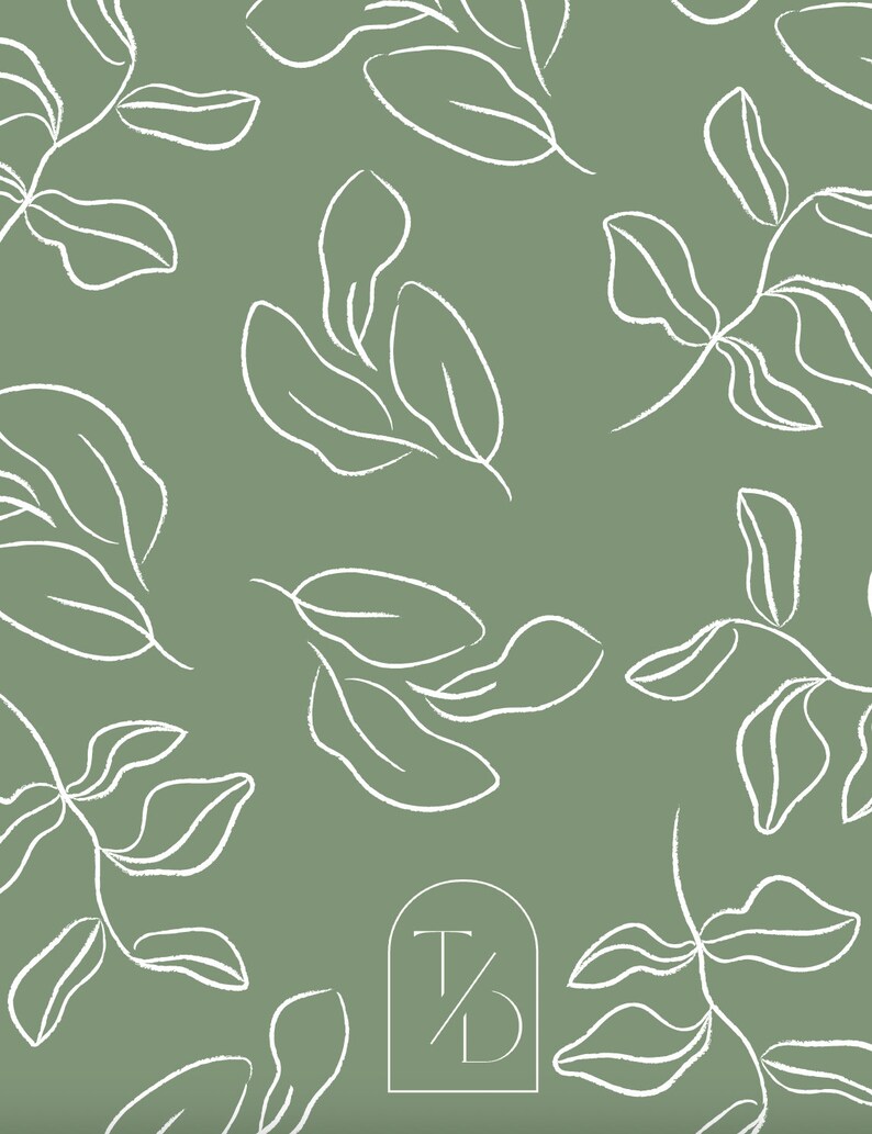 Green Leafy Daily Planner 2024 Printable Planner Digital Etsy