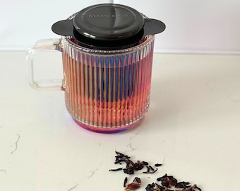 Tea Infuser For Loose Leaf Tea In Black Color | Stainless Steel Tea Steeper