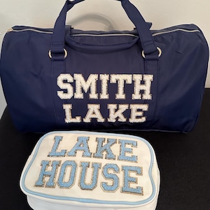 Personalized Duffle Bag. 6 Patches included.