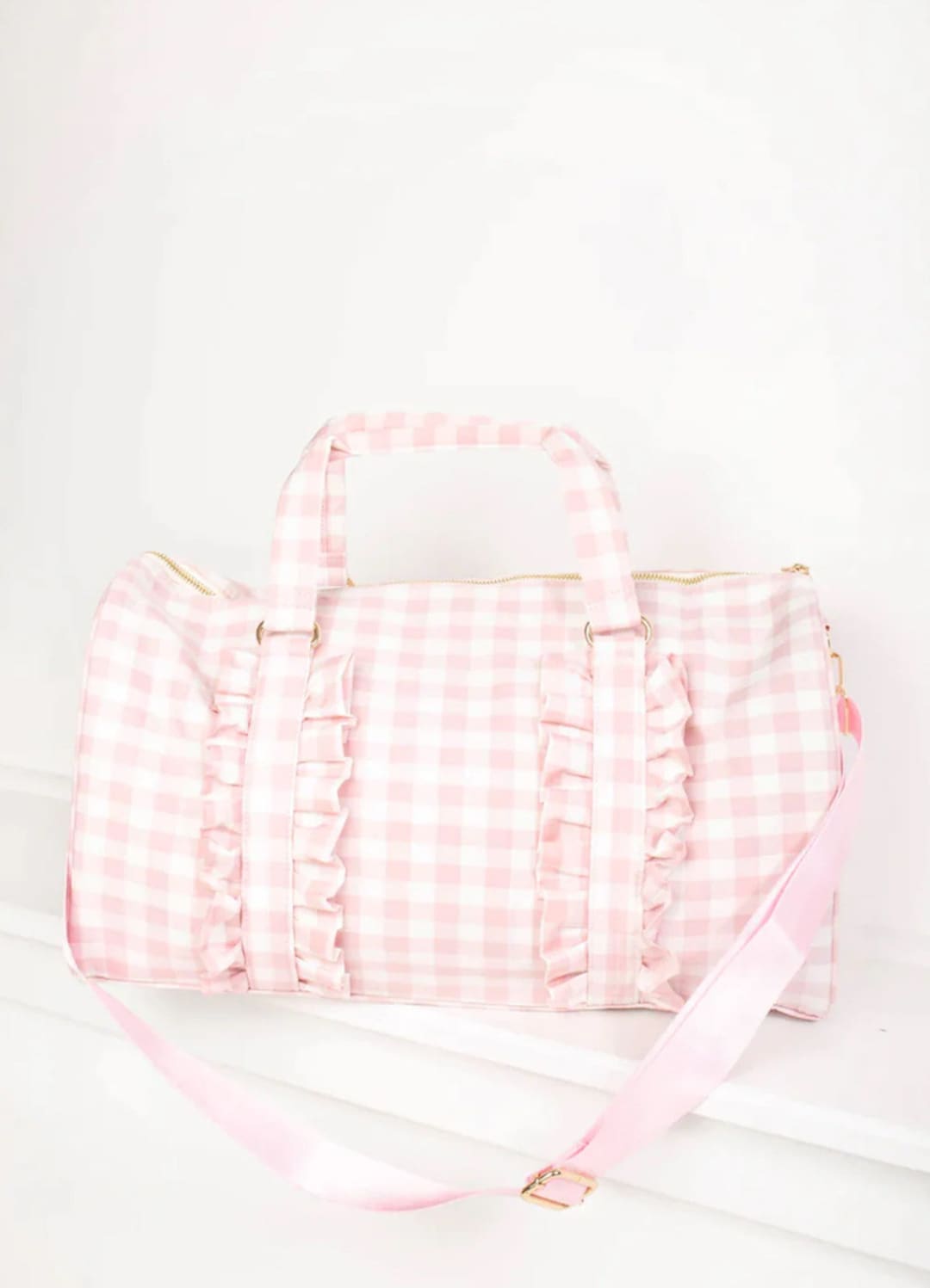 Weekender Duffle Bag - Mist Gingham