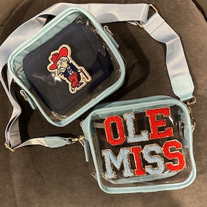 Clear Purse - Stadium Bag - Transparent Tote - Gameday Purse