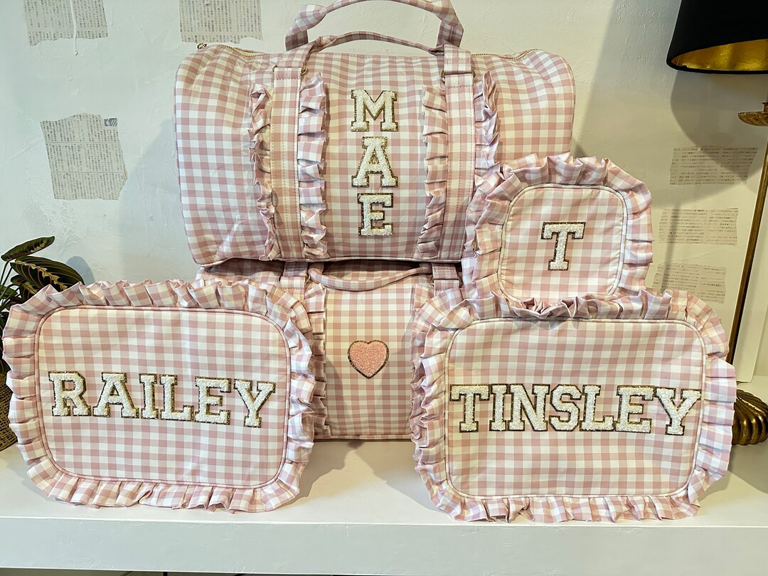 Gingham Polka Dot Quilted Ruffle Bag - JESS LEA PREORDER