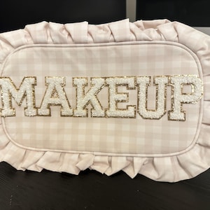Grote tas met gingham-ruit - gepersonaliseerd, inclusief patches