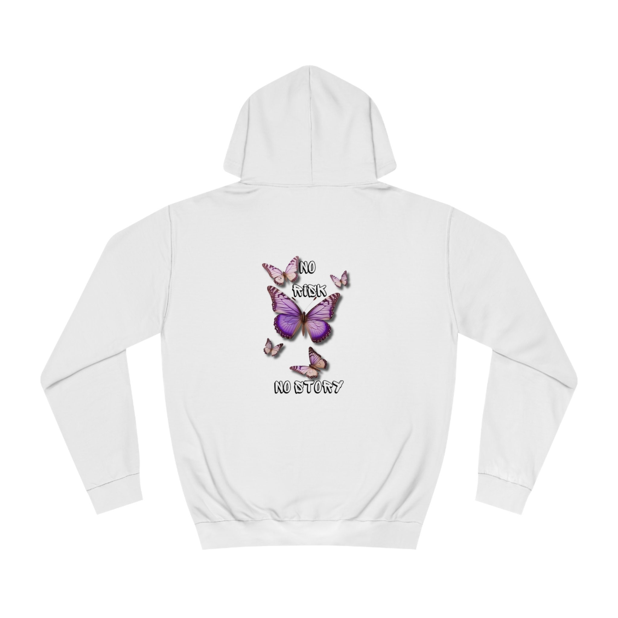 White butterfly hoodie