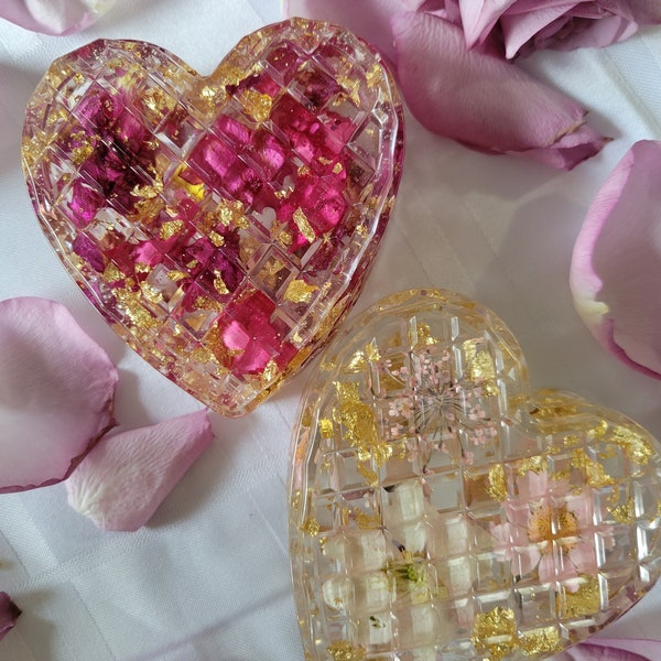 Floral Heart Box Etsy