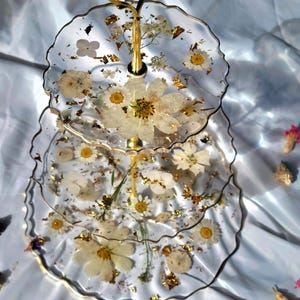 White Floral 3-Tiered Resin Stand, Serving tray, Display Stand, Cupcake Stand, Tea  Cake Stand, Birthday Wedding Bridal Babyshower CakeStand