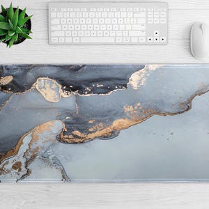 Colorful Marble Desk Mat Gaming Keyboard Mats Gorgeous Art Paintings ...