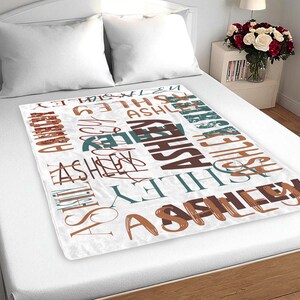 Personalized Name Blanket Custom Baby Name Blanket Name Blanket for Boys and Girls Personalized Gift  Custom Gift Baby Shower Gift