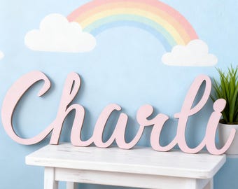 Custom Wooden Letters, Baby Name Sign, Laser Cut Words, Name Wooden Sign, Decorative Wall Hanging Decor, Personalized Gifts, Christmas Gifts