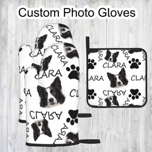 Custom Face Photo Oven Mitts, Custom Kitchen Baking Sets, Fun Oven Mitts, Personalized Gifts, Gifts for Baking Lovers, Mother&#39;s Day Gifts.