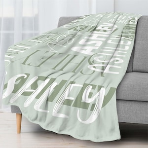Personalized Custom Blanket Baby Girl Blanket Baby Name Blanket Name Blanket for Boys and Girls Kids Gift Personalized Gift Custom Gift