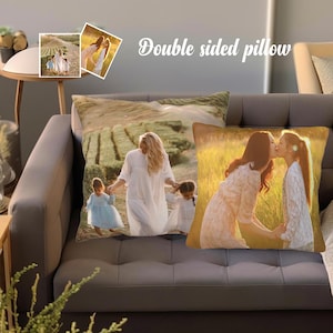 Gift DIY Custom Photo Throw Pillow Cover Sofa Bedroom Decoration Pillow Custom Photo Pillow Valentine&#39;s Day Gift Gift for Mother&#39;s Day