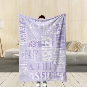 Personalized Name Custom Blanket for Baby/Girl/Boy/Kids/Adults Personalized Blanket Baby Name Blanket Birthday Mother's Day Gift Custom Gift