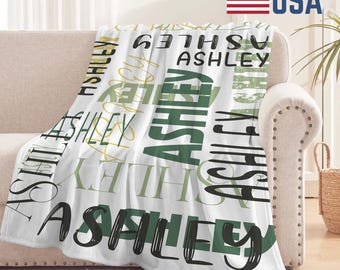 Personalized Girl Name Blankets Family Name Blankets Custom Baby Blankets Newborn Blankets Girl blanket Gifts Mother's Day Gifts