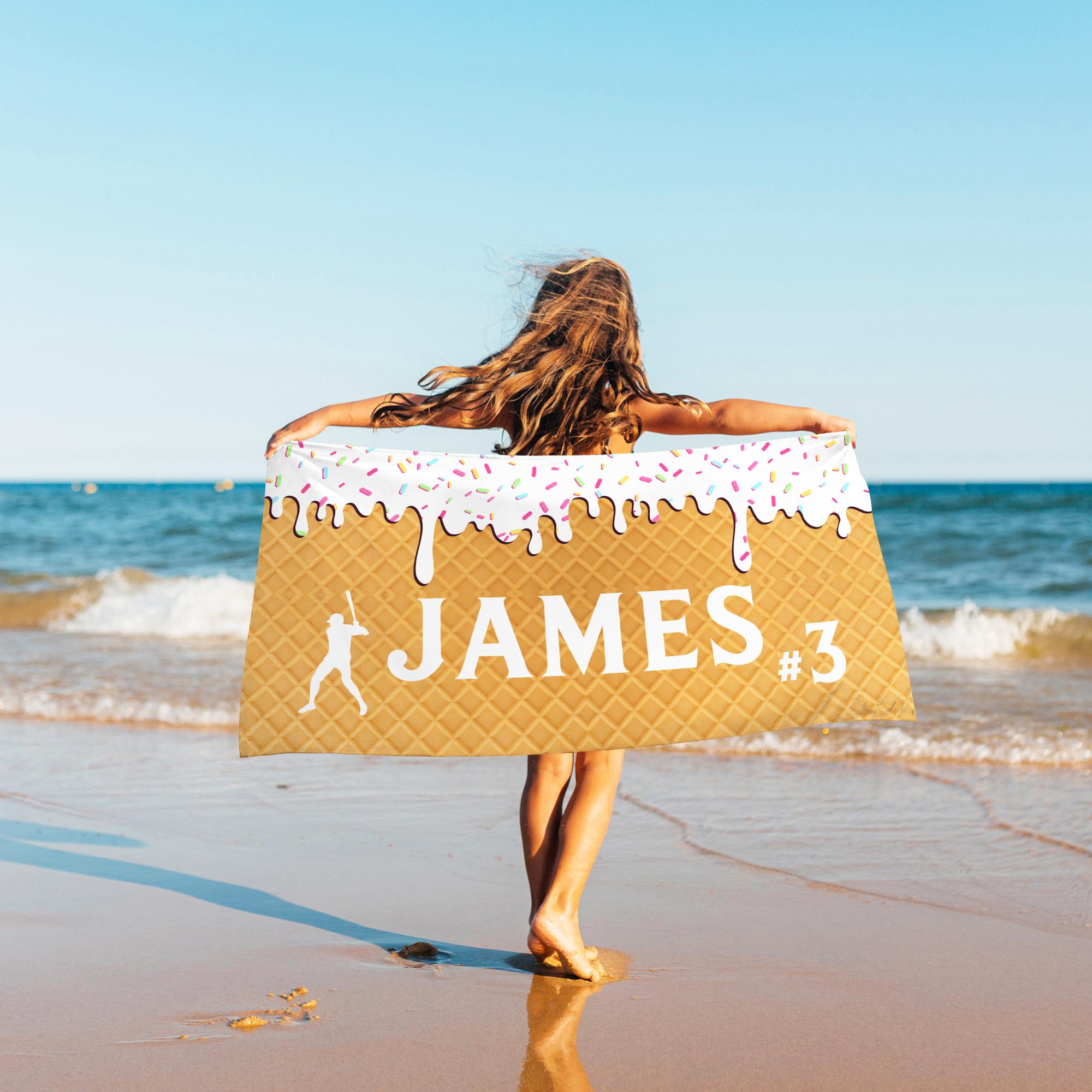 Ice Cream Beach Towel - Etsy