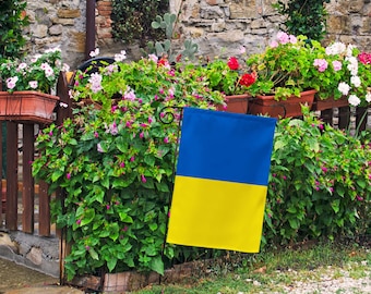 Ukraine Garden Flag, I Stand with Ukraine, Support Ukraine, Ukraine Yard Flag, Outdoor Garden Flag, Double Sided Garden Flag
