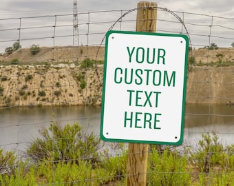 Custom Metal Signs Personalized Text Signs Outdoor Aluminum Tin Signs Make Your Own Signs For Outdoor/Business Personalized Gifts