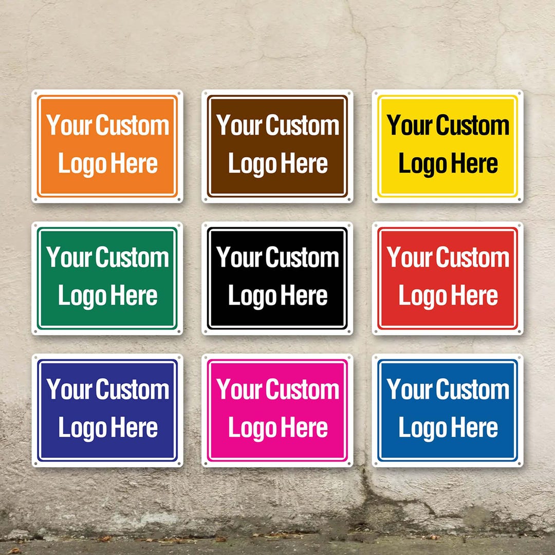 Custom Metal Signs Personalized Signs With Text Logo Custom Signs ...