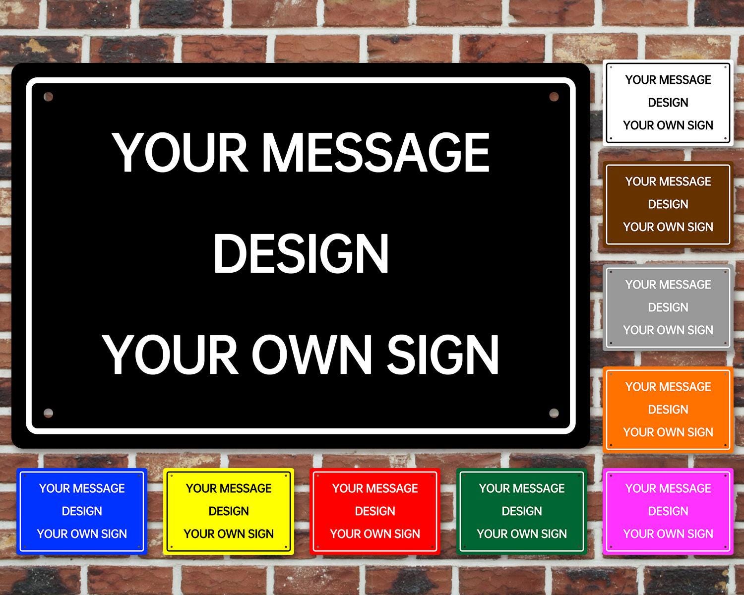 Personalized Text Signs Custom Metal Signs With Logo Outdoor Signs Text ...