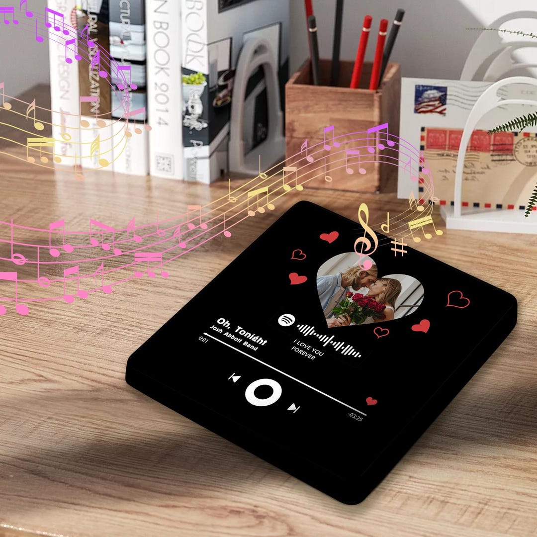 Music Magnet For Couples Engagement Gifts For Couple Personalized