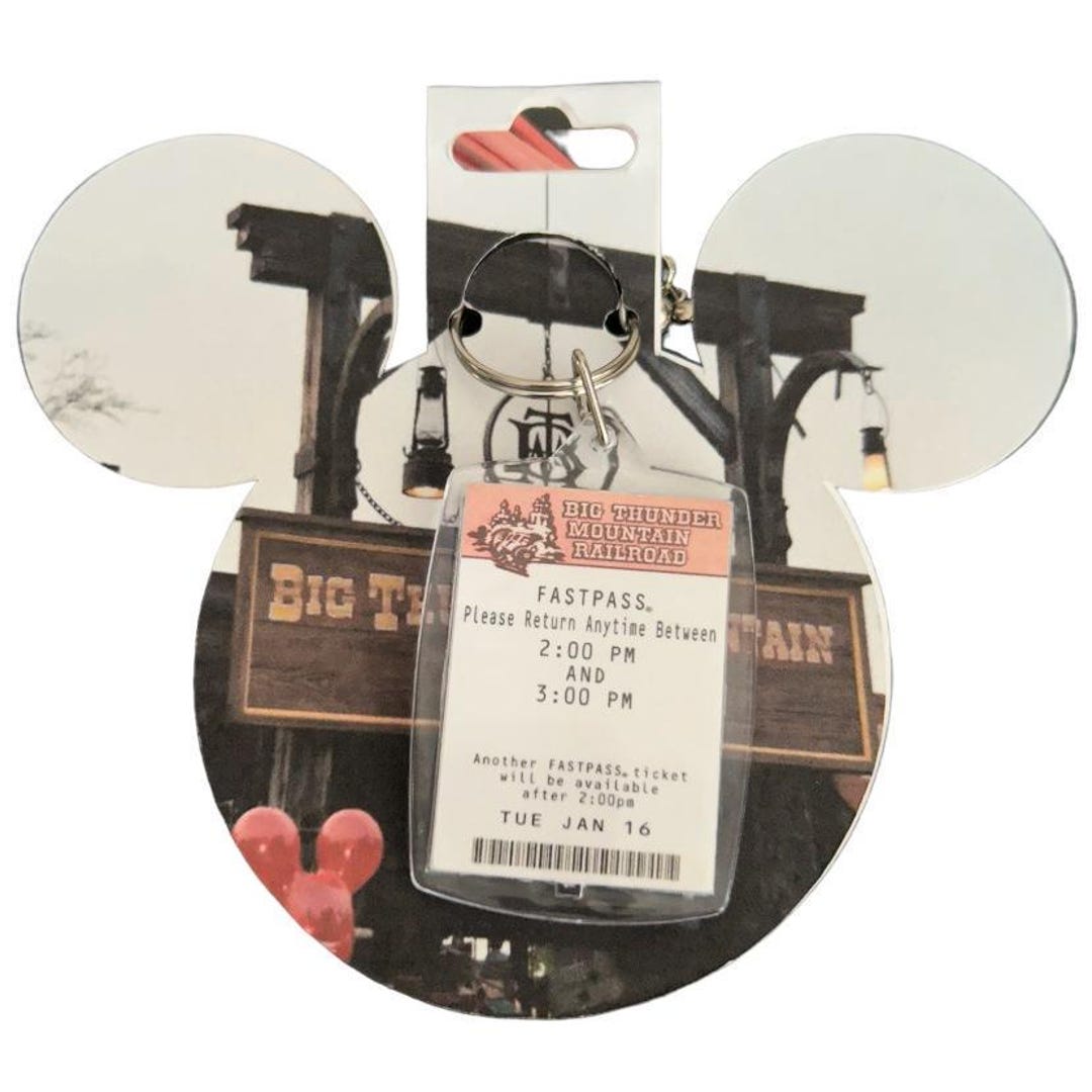 Big Thunder Mountain Railroad Fast Pass Keychain - Handmade ...