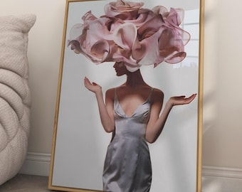 Feminist Wall Art, Fashion Magazine Poster, Vintage Magazine Poster, Retro Fashion Canvas, Trendy Magazine Cover, Luxury Magazine Print