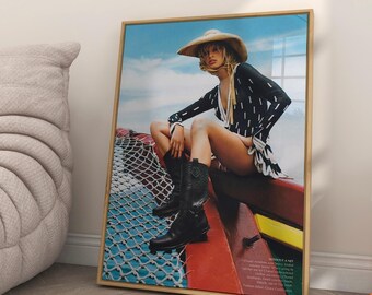 Feminist Wall Art, Vintage Magazine Poster, Fashion Magazine Poster, Retro Fashion Canvas, Trendy Magazine Cover, Luxury Magazine Print
