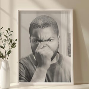 Funny Bathroom Movie Poster, Film Scene Toilet Decor, Bathroom Humor Decor, Amusing Wall Art Gift for Him, Black and White Film Poster