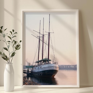 Luxury Yacht Poster, Luxurious Boat Print, Vintage Fashion Magazine Poster, Retro Fashion Canvas Art, Luxury Fashion Print, Trendy Wall Art