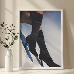 Vintage Magazine Poster, Fashion Magazine Poster, Retro Fashion Canvas, Trendy Magazine Cover, Luxury Fashion Print, Magazine Wall Art