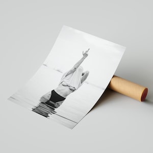 Striking black and white photography print featuring rebellious feminine energy. A bold and edgy feminist art piece, perfect for modern wall decor. Unique aesthetic gift for her, ideal for home, bedroom, or office. High-quality minimalist artwork for those who embrace fearless expression.