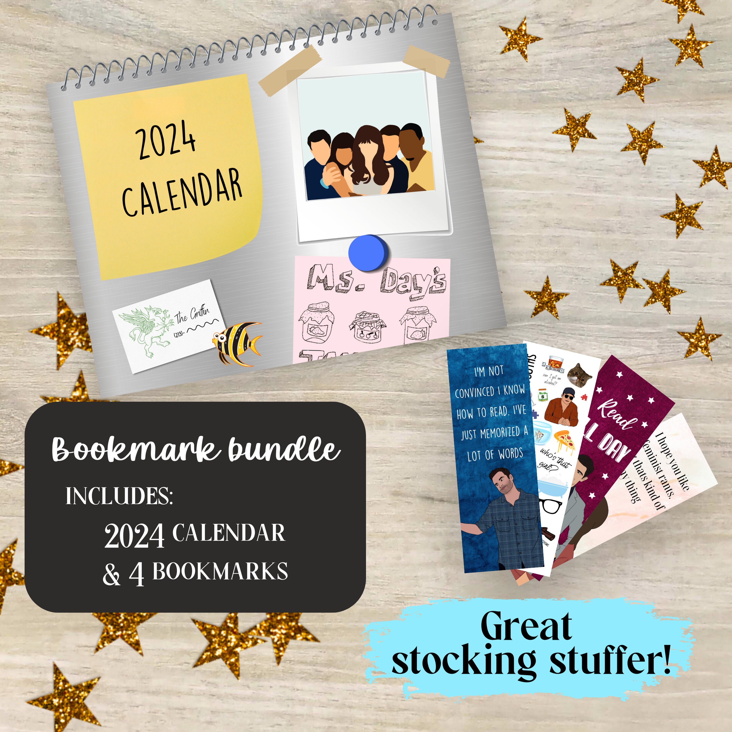 2024 New Girl Calendar / funny calendar sold by Crawdad SKU 98239322