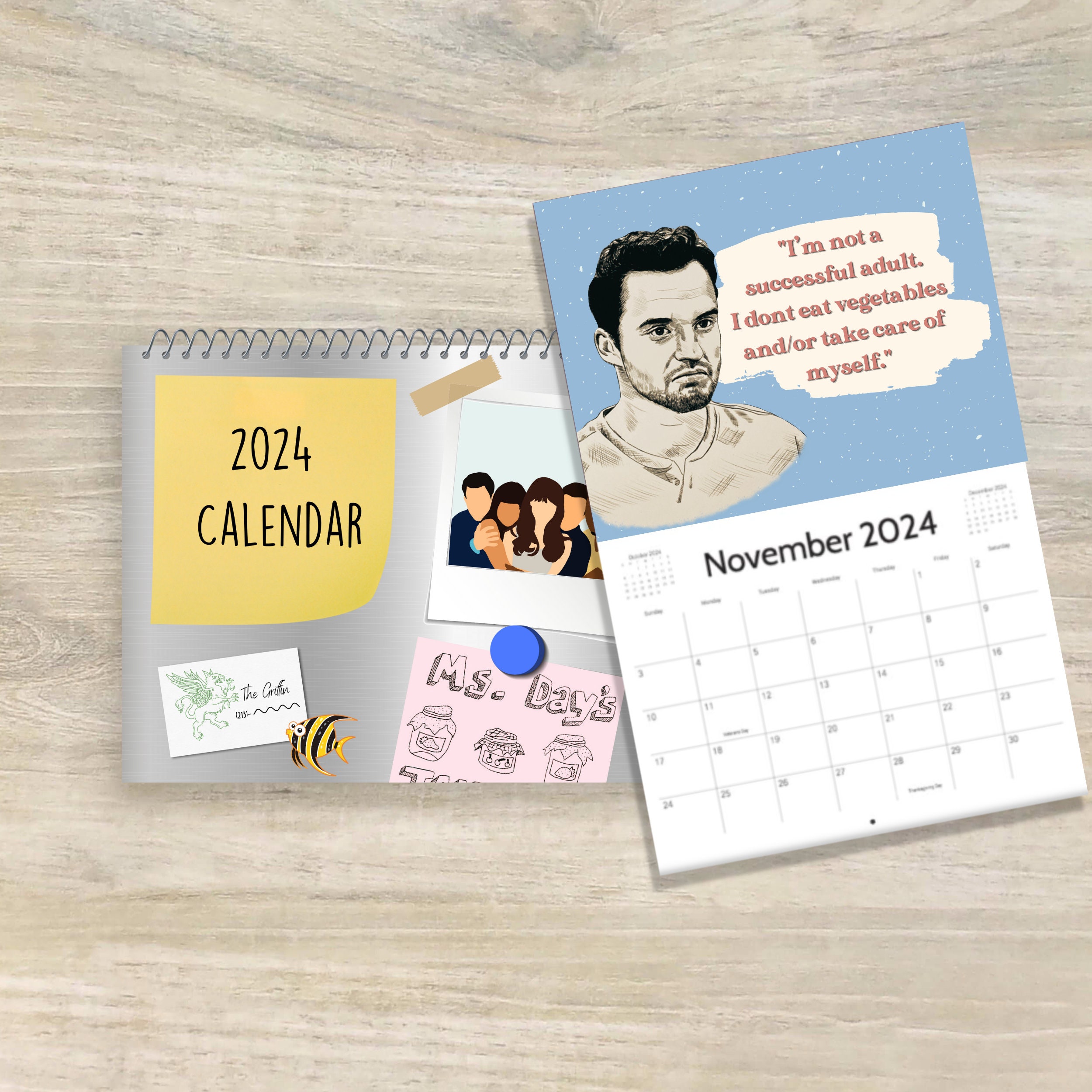 2024 New Girl Calendar / funny calendar sold by Crawdad SKU 98239322