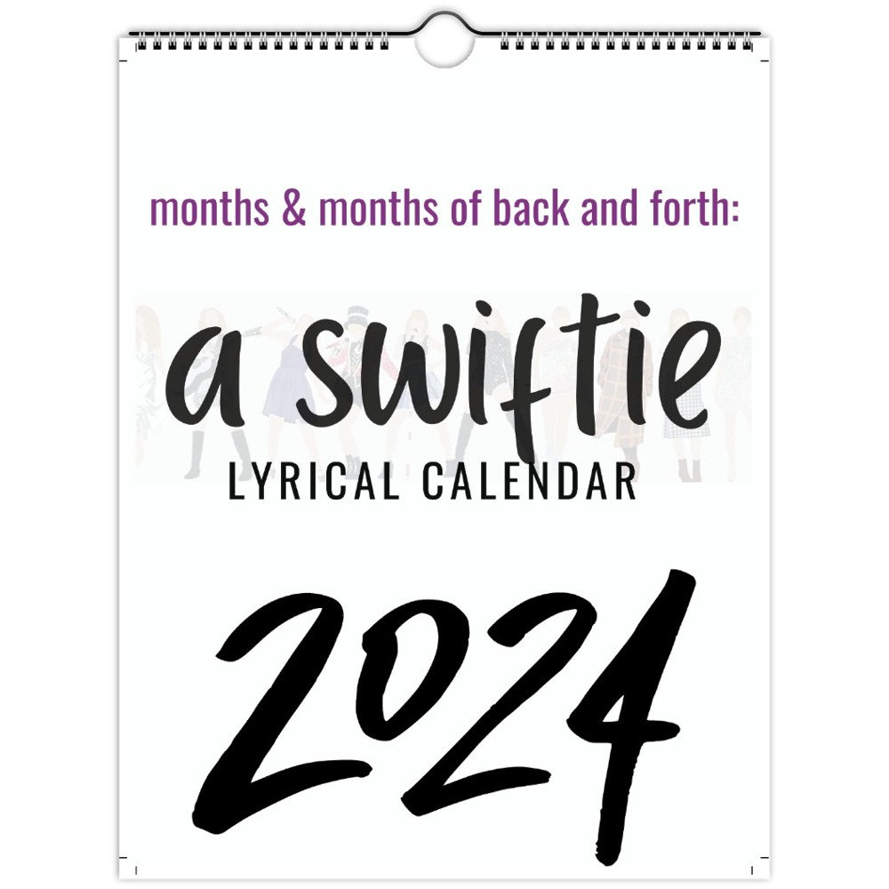 2024 Roaring Twenties Calendar Wall Calendar, 2024 TS Lyrics Calendar，2024  Lyric Calendar TS Roaring Twenties Taylor Calendar, 12 Monthly Calendar