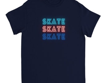 Skate Skate Skate By Purple Grape - Heavyweight Unisex Crewneck T-shirt
