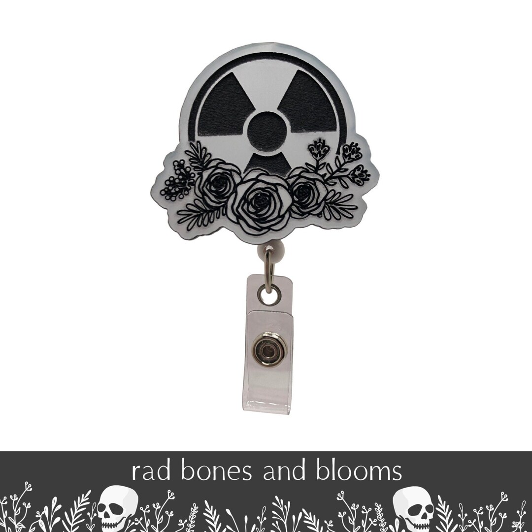 Floral Radiation Symbol Black and White Etsy