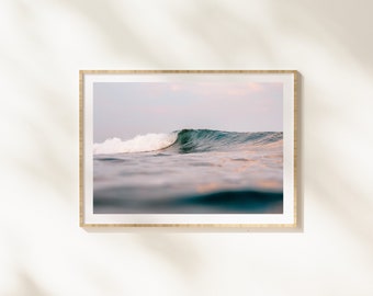 Digitales Surf Poster, Küsten Dekor, Welle Fine Art, Strand Print, Brandung druckbar, Ozean Wandkunst, Ozean Print, Strand Wellen, Wohndekor